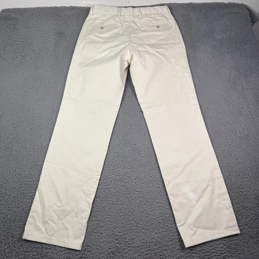 Buck Mason Cotton Twill El Camino Pants Mens 29x31 Pearl Snap White Beige Chino